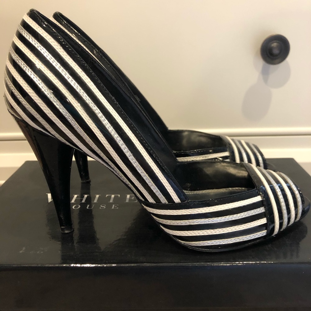 WHBM Peep-Toe Pumps